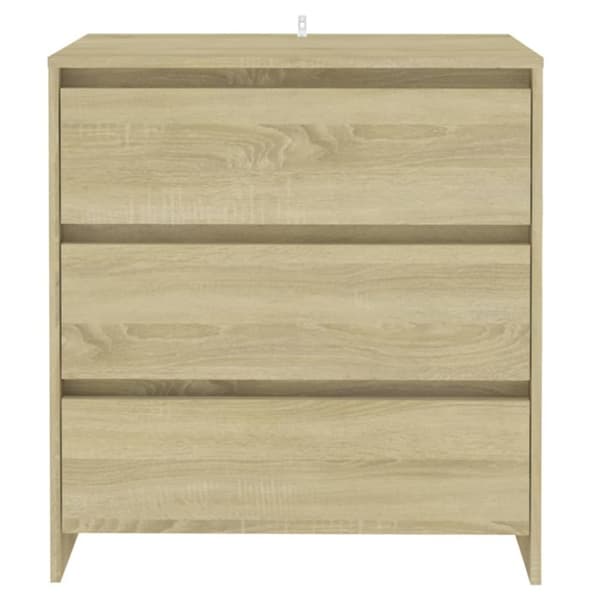 vidaXL skænk 70x41x75 cm spånplade sonoma-eg