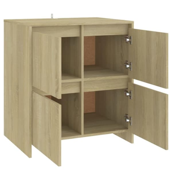 vidaXL Skjenk sonoma eik 70x41x75 cm sponplate