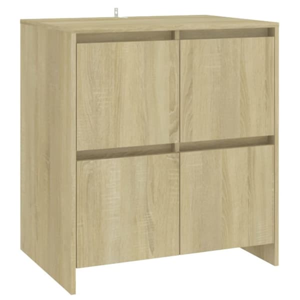 vidaXL Skjenk sonoma eik 70x41x75 cm sponplate