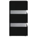Miniatyrbilde 6 av 11: vidaXL LED-nattbord svart 45x35x67 cm konstruert tre
