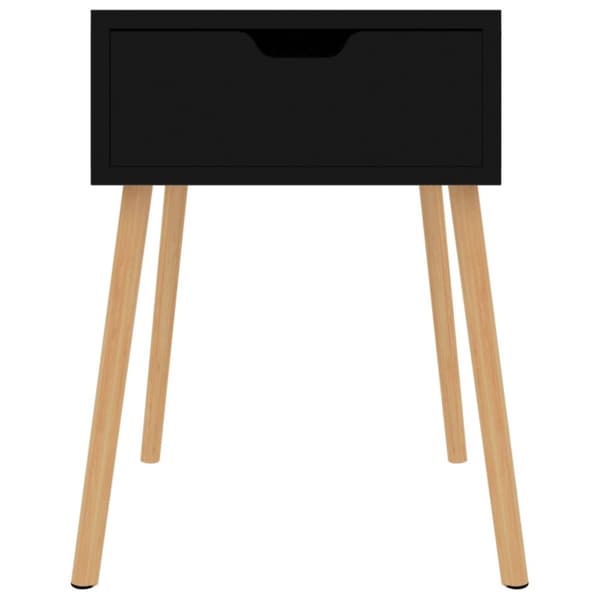 vidaXL Yöpöydät 2 kpl korkeakiilto musta 40x40x56 cm lastulevy