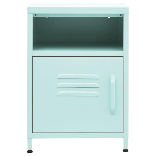 vidaXL natborde 2 stk. 35x35x51 cm stål mintgrøn