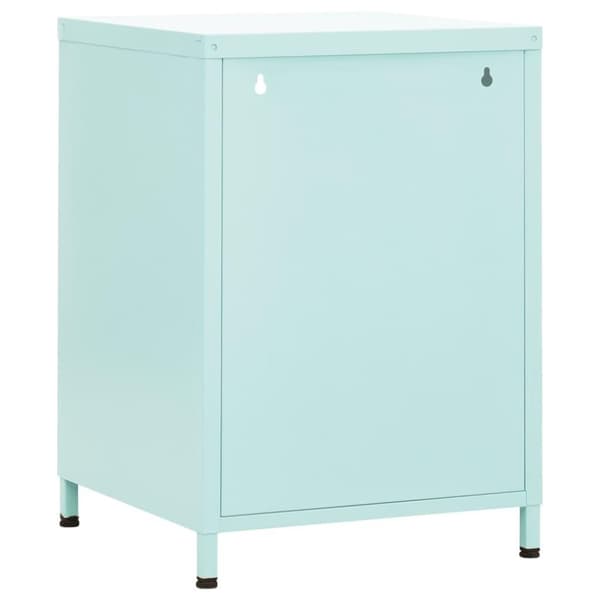 vidaXL natborde 2 stk. 35x35x51 cm stål mintgrøn