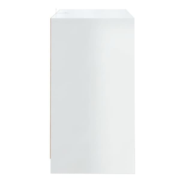 vidaXL Skjenk høyglans hvit 70x41x75 cm sponplate