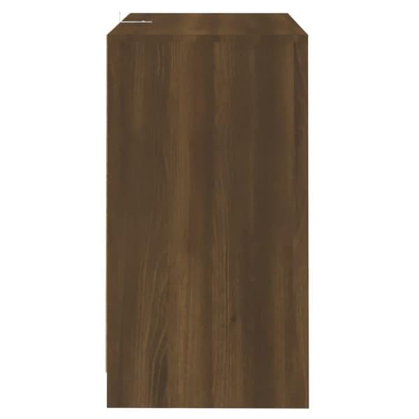 vidaXL skænk 70x41x75 cm spånplade brun egetræsfarve