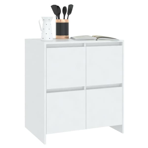 vidaXL Senkki valkoinen 70x41x75 cm lastulevy