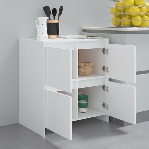 vidaXL Senkki valkoinen 70x41x75 cm lastulevy