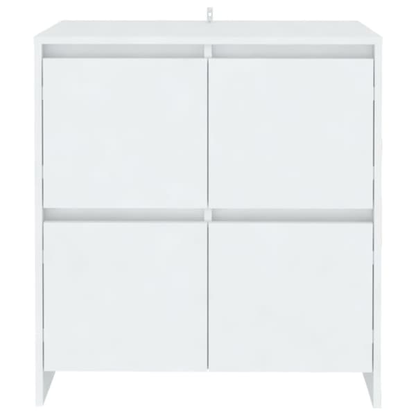 vidaXL Senkki valkoinen 70x41x75 cm lastulevy