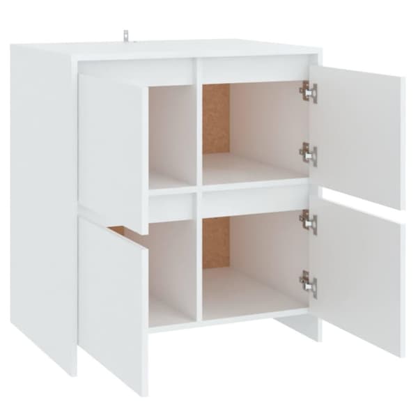 vidaXL Skänk vit 70x41x75 cm spånskiva