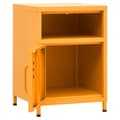 Miniatyrbilde 6 av 11: vidaXL Nattbord 2 stk sennepsgul 35x35x51 cm stål