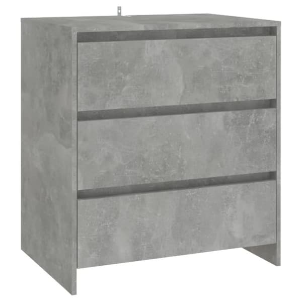 vidaXL skænk 70x41x75 cm spånplade betongrå