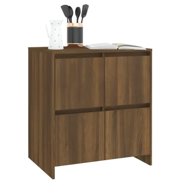 vidaXL Senkki ruskea tammi 70x41x75 cm lastulevy
