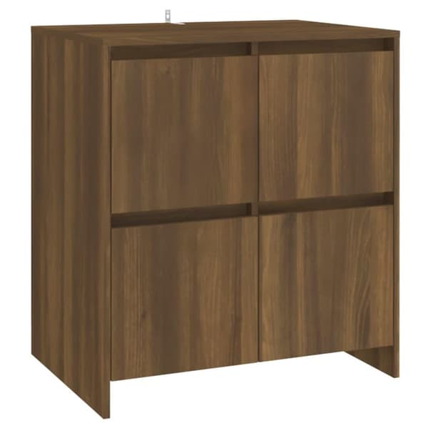 vidaXL Senkki ruskea tammi 70x41x75 cm lastulevy