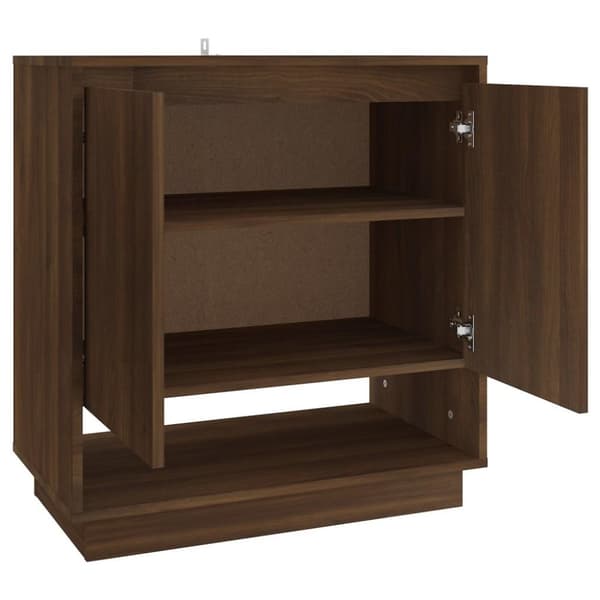 vidaXL Skjenk brun eik 70x41x75 cm sponplate