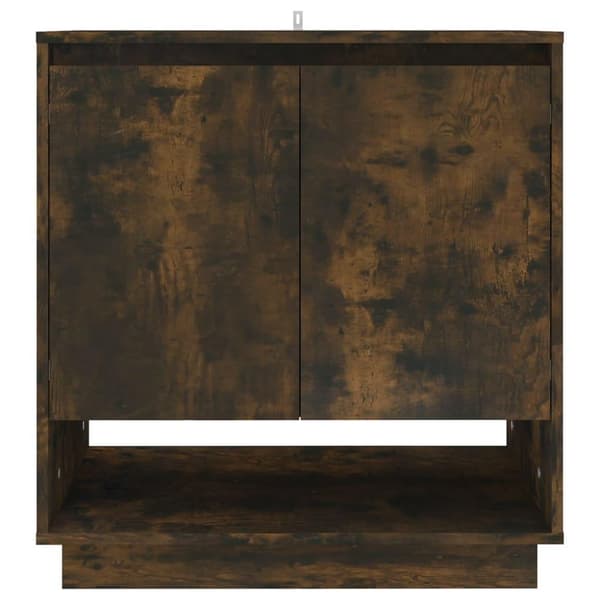 vidaXL Skjenk røkt eik 70x41x75 cm sponplate