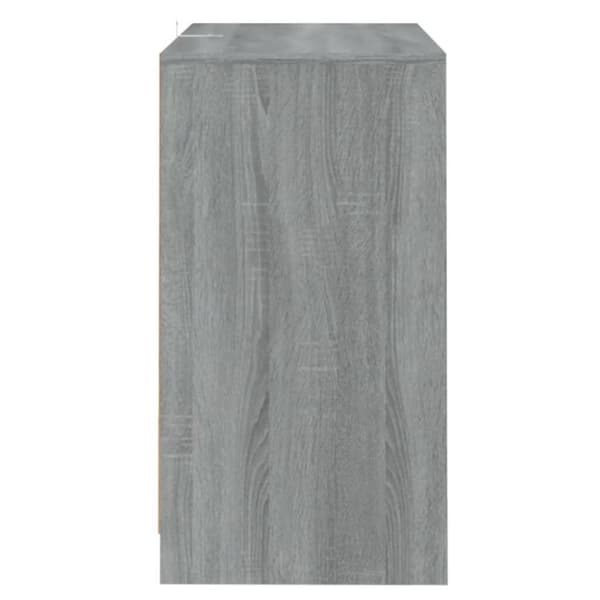 vidaXL Skänk 2 st grå sonoma-ek 70x41x75 cm spånskiva