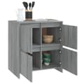 Pikkukuva 4 / 11: vidaXL Senkit 2 kpl harmaa Sonoma 70x41x75 cm lastulevy