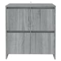 Pikkukuva 8 / 11: vidaXL Senkit 2 kpl harmaa Sonoma 70x41x75 cm lastulevy