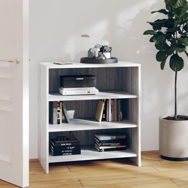 vidaXL skænk 70x40,5x75 cm spånplade grå sonoma-eg