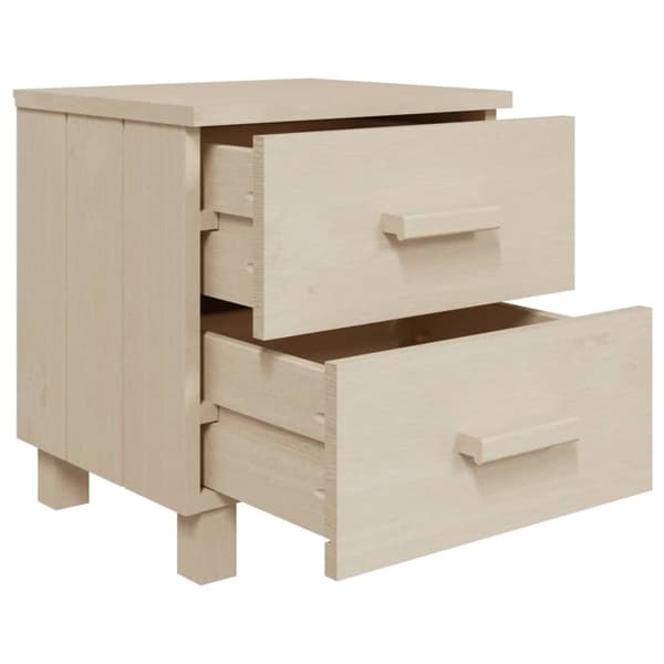 vidaXL Nattbord HAMAR honningbrun 40x35x44,5 cm heltre furu