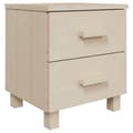 Miniatyrbilde 1 av 8: vidaXL Nattbord HAMAR honningbrun 40x35x44,5 cm heltre furu