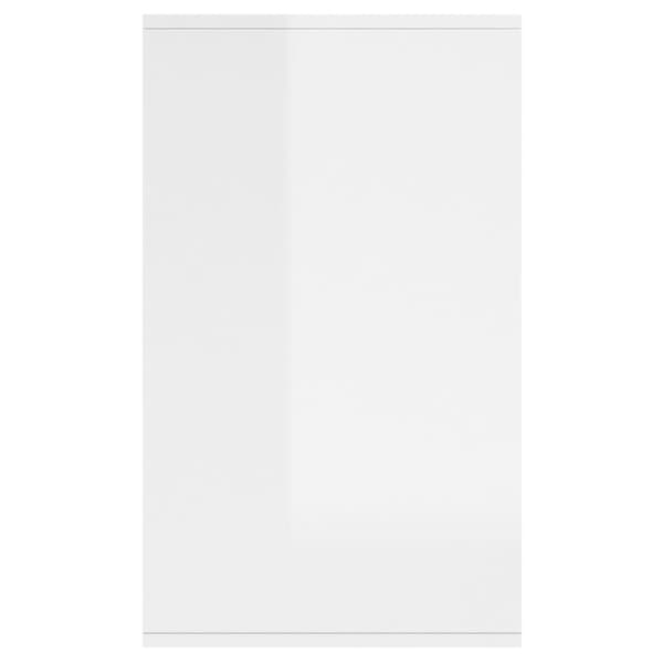 vidaXL Skjenk høyglans hvit 135x41x75 cm sponplate