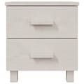 Miniatyrbilde 3 av 9: vidaXL Nattbord HAMAR 2 stk hvit 40x35x44,5 cm heltre