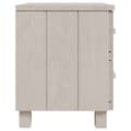 Miniatyrbilde 4 av 9: vidaXL Nattbord HAMAR 2 stk hvit 40x35x44,5 cm heltre