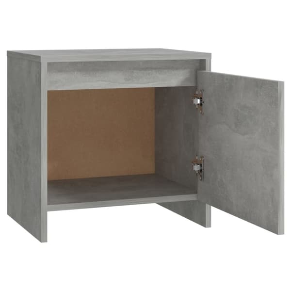 vidaXL Sängbord betonggrå 45x34,5x44,5 cm spånskiva