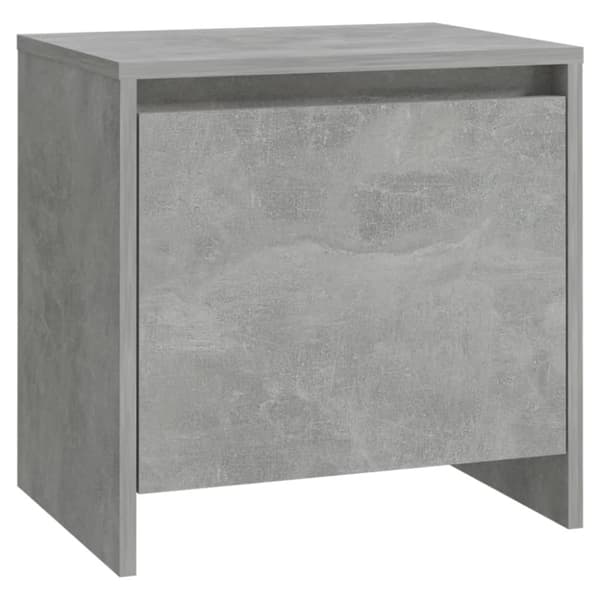 vidaXL Sängbord betonggrå 45x34,5x44,5 cm spånskiva