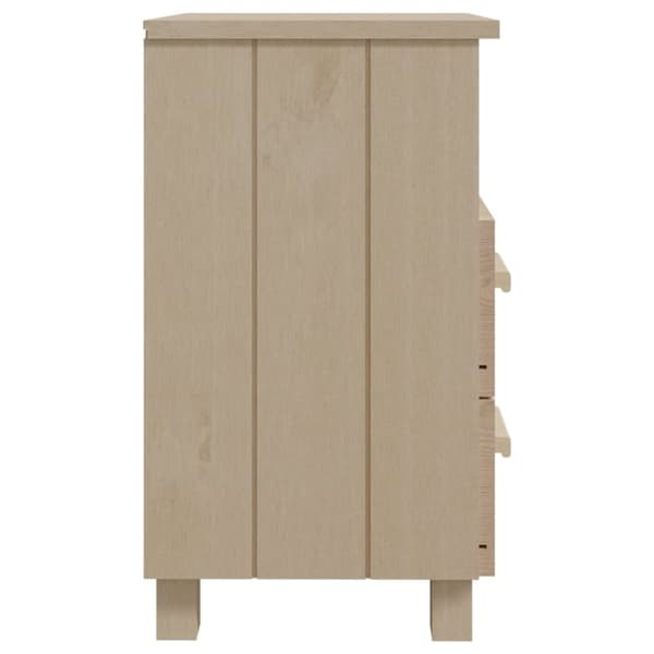vidaXL Nattbord HAMAR honningbrun 40x35x62 cm heltre furu