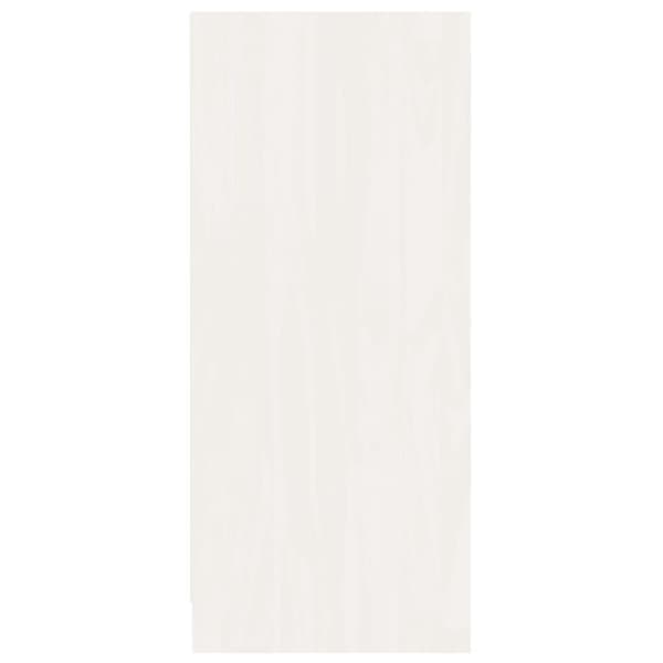 vidaXL Skjenk hvit 70x33x76 cm heltre furu