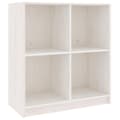 Miniatyrbilde 1 av 11: vidaXL Skjenk hvit 70x33x76 cm heltre furu