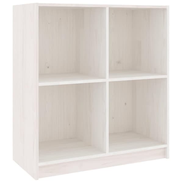 vidaXL Skjenk hvit 70x33x76 cm heltre furu