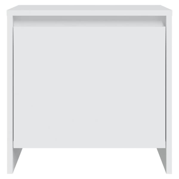 vidaXL Nattbord hvit 45x34x44,5 cm sponplate