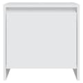 Miniatyrbilde 4 av 8: vidaXL Nattbord hvit 45x34x44,5 cm sponplate