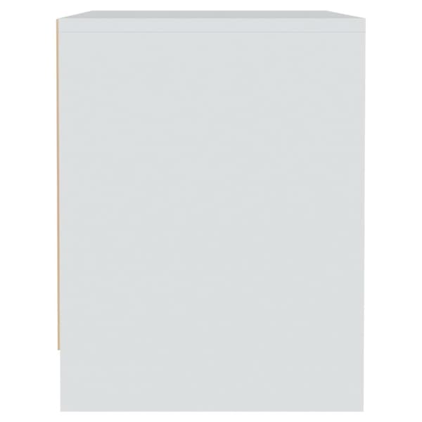 vidaXL Nattbord hvit 45x34x44,5 cm sponplate