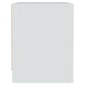 Miniatyrbilde 5 av 8: vidaXL Nattbord hvit 45x34x44,5 cm sponplate