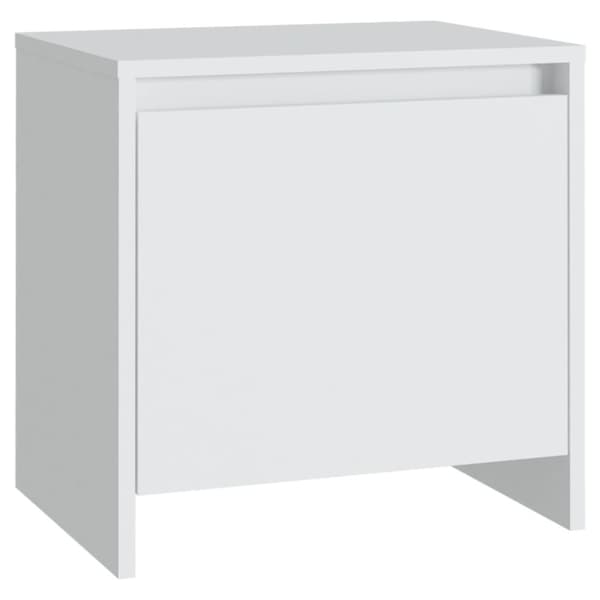vidaXL Nattbord hvit 45x34x44,5 cm sponplate