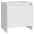 Miniatyrbilde 2 av 8: vidaXL Nattbord hvit 45x34x44,5 cm sponplate