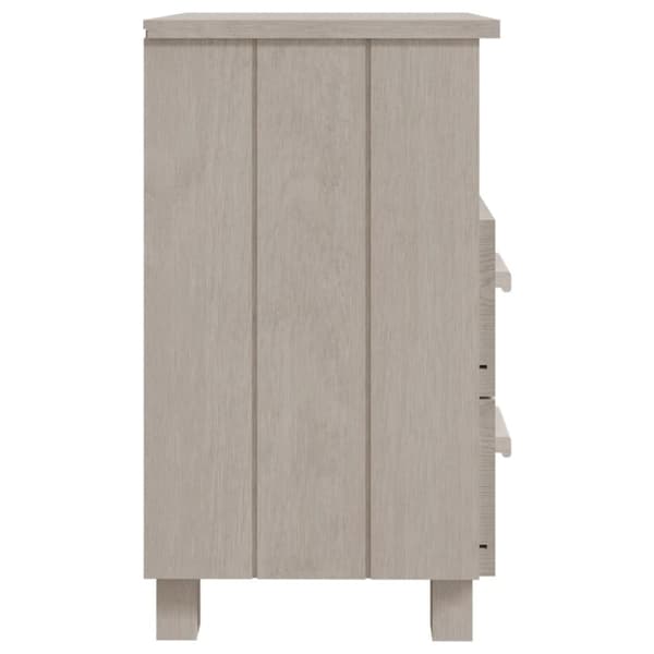 vidaXL sengeskab HAMAR 2 stk. 40x35x62 cm massivt fyrretræ hvid
