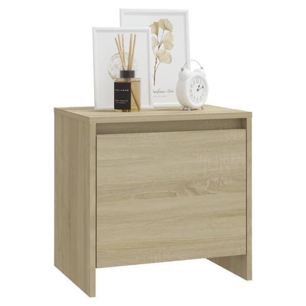 vidaXL Yöpöytä Sonoma-tammi 45x34x44,5 cm lastulevy