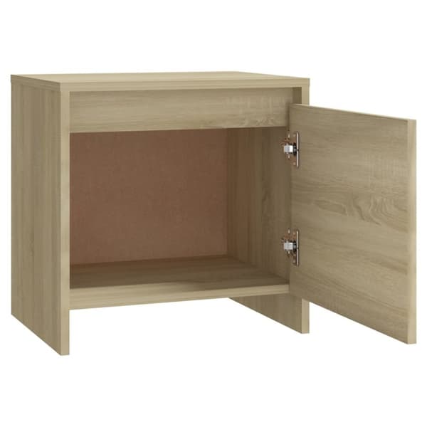 vidaXL Yöpöytä Sonoma-tammi 45x34x44,5 cm lastulevy
