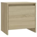 Pikkukuva 2 / 9: vidaXL Yöpöytä Sonoma-tammi 45x34x44,5 cm lastulevy
