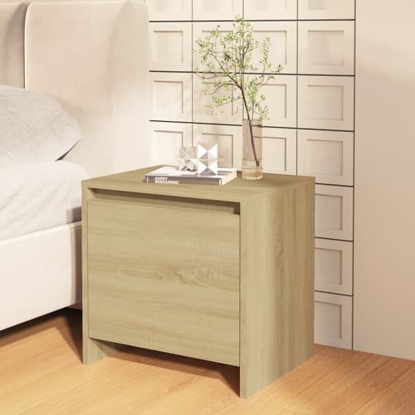 vidaXL Yöpöytä Sonoma-tammi 45x34x44,5 cm lastulevy