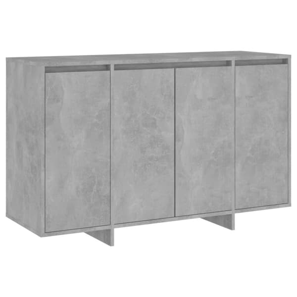 vidaXL skænk 120x41x75 cm konstrueret træ betongrå