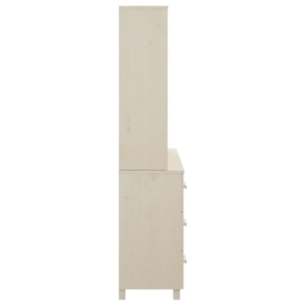 vidaXL Highboard HAMAR heltre furu honningbrun