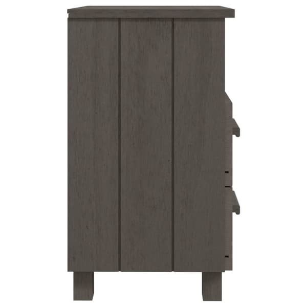 vidaXL sengeskab HAMAR 2 stk. 40x35x62 cm massivt fyrretræ lysegrå