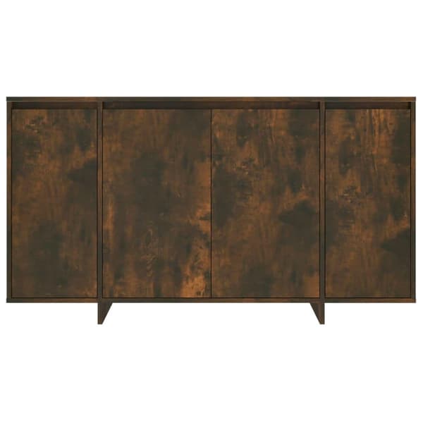 vidaXL Skjenk røkt eik 135x41x75 cm sponplate