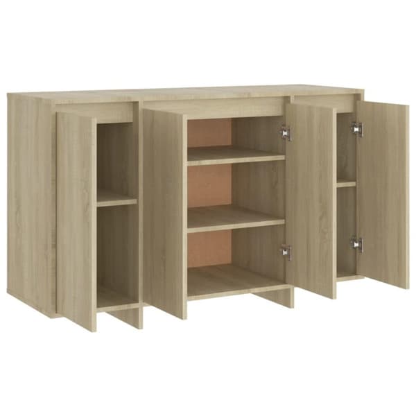 vidaXL Skjenk sonoma eik 120x41x75 cm sponplate